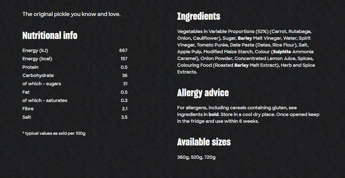 Branston Original Pickle 520g