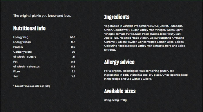 Branston Original Pickle 720g