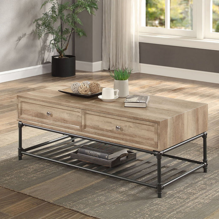 Coffee Tables / Oak & Sandy Black