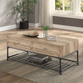 Coffee Tables / Oak & Sandy Black