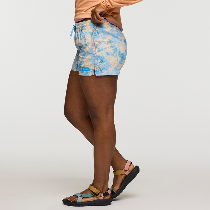 Brinco 3 Inch Short - Print - Women's, Galactic Drizzle, Model Nadine