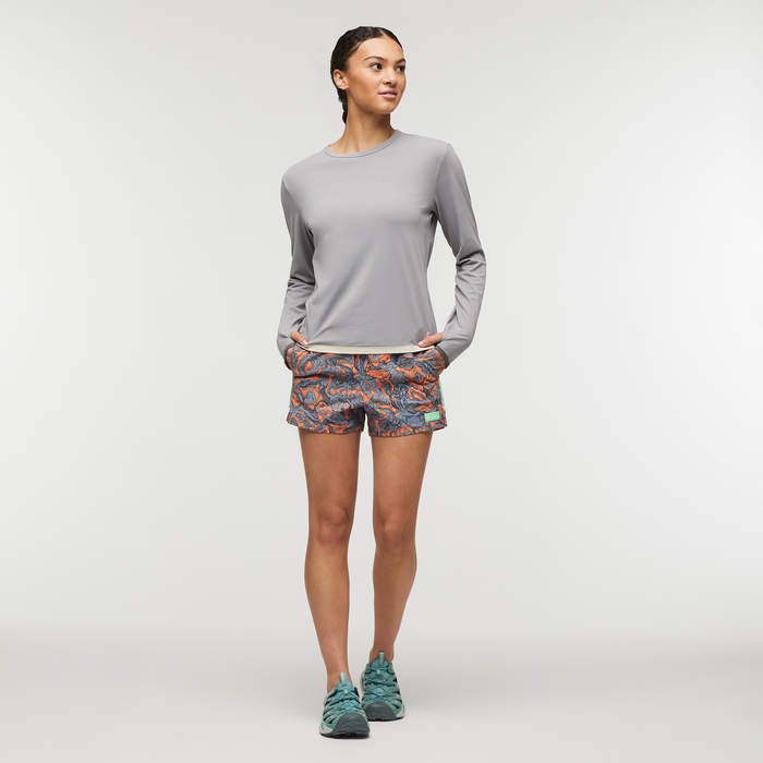 Brinco Short - Print - Women's, Tempest/Hot Punch, Model London