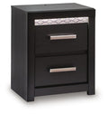 Brizmore - Two Drawer Night Stand - Black