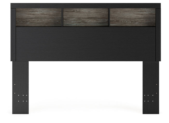 Broachmyn - Lighted Bookcase Headboard