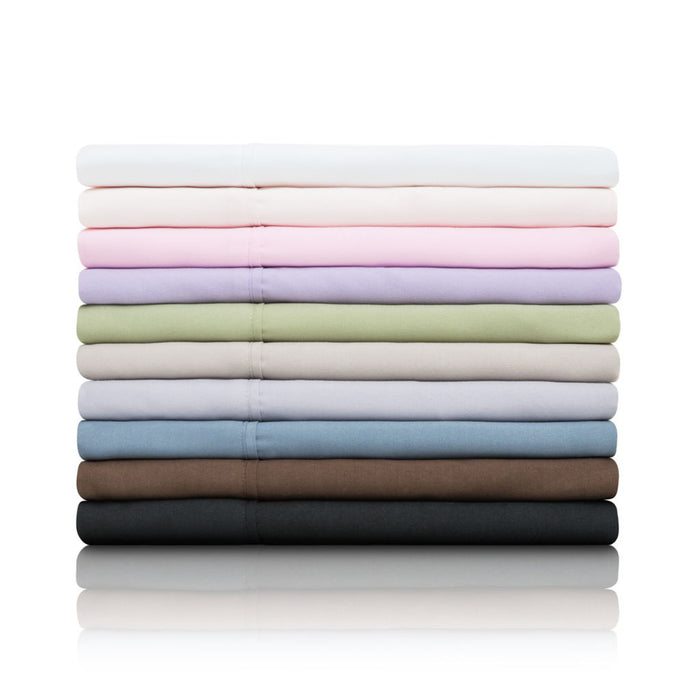 Brushed Microfiber - Short Queen Bed Sheet - White