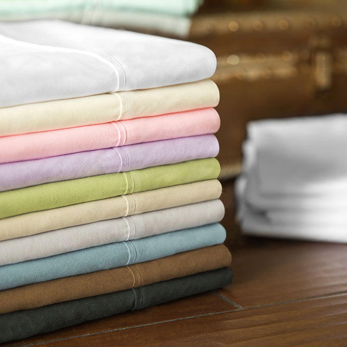 Brushed Microfiber - Short Queen Bed Sheet - White