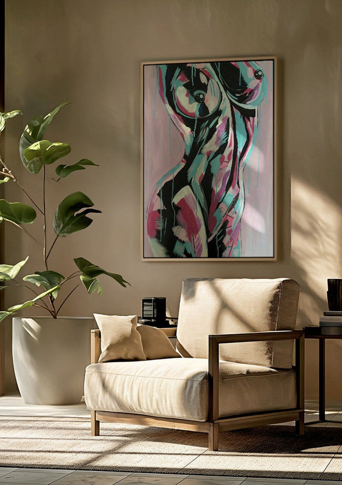 Brushstroke Nude - Art By Biba