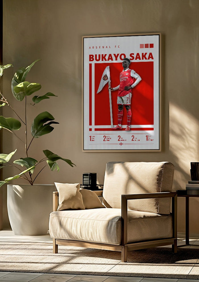 Bukayo Saka - Arsenal Football Poster