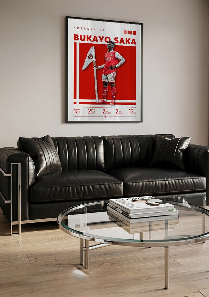 Bukayo Saka - Arsenal Football Poster
