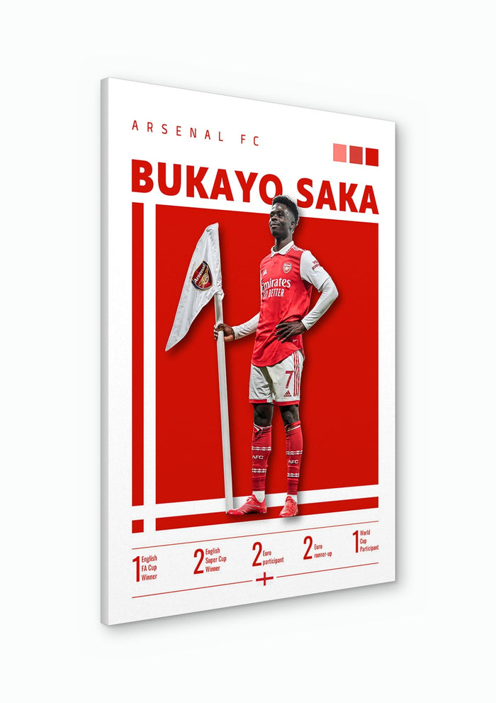 Bukayo Saka - Arsenal Football Poster