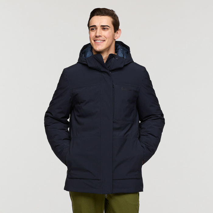 Calidez Down Parka - Men's, Carbon, Model Kellan