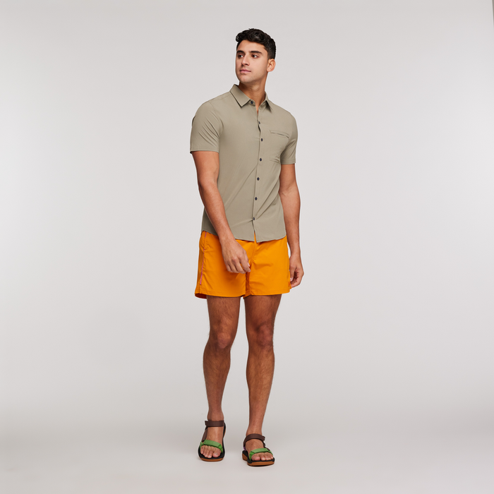 Cambio Button Up Shirt - Men's, Stone, Model Munther