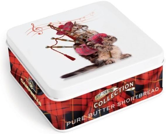 Campbells Shortbread Cat with Bagpipes Tin (Shortbread Fingers) 90g