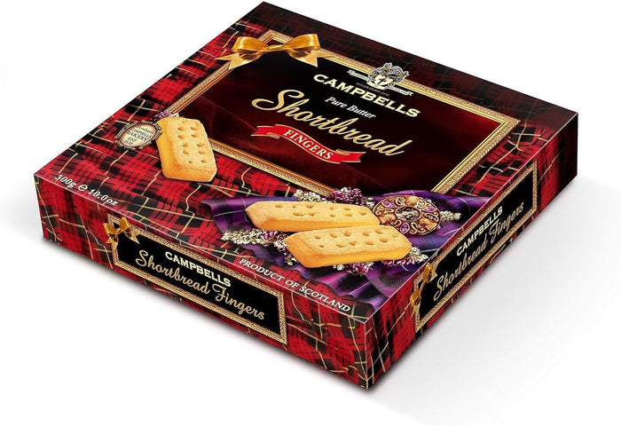 Campbells Shortbread Pure Butter Traditional Fingers Carton 300g