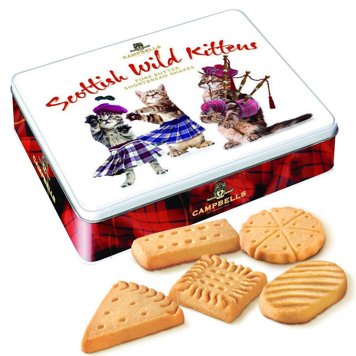 Campbells Shortbread Wild Kitten Tin 150g