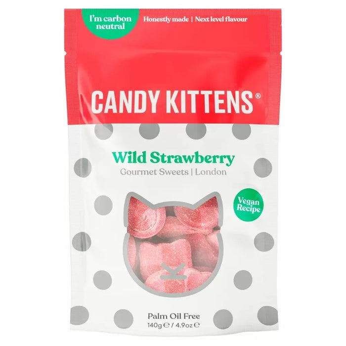 Candy Kittens Wild Strawberry Gourmet Sweets Bag 140G product image