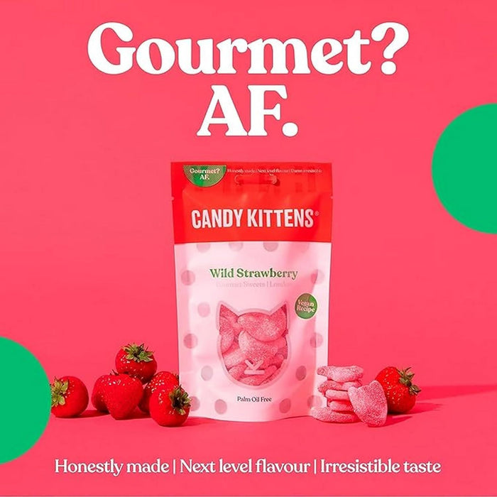 Candy Kittens Wild Strawberry Gourmet Sweets Bag 140G