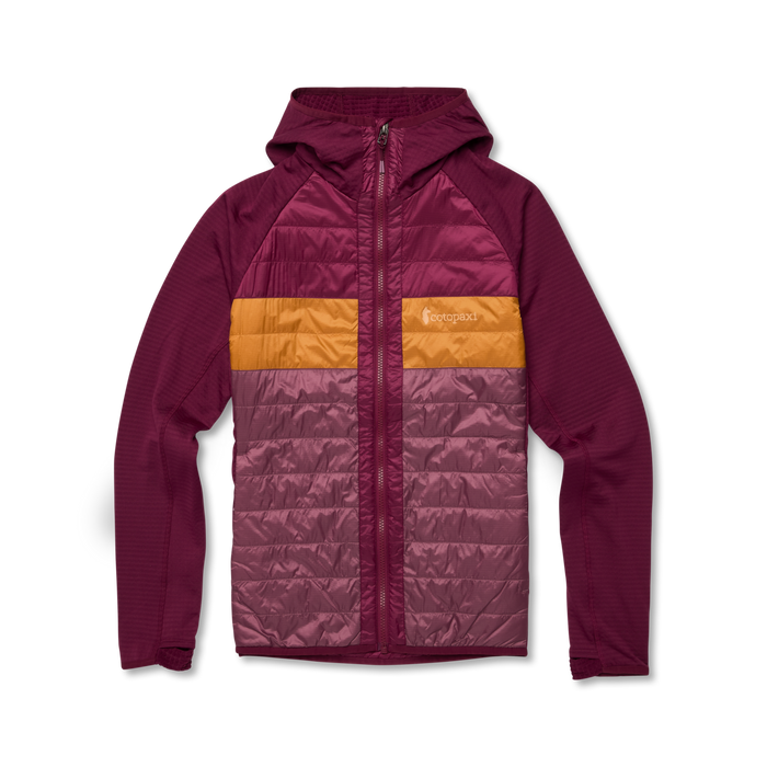 Capa Hybrid Insulated Hooded Jacket - Women's, Jam/Fig, Model Avery