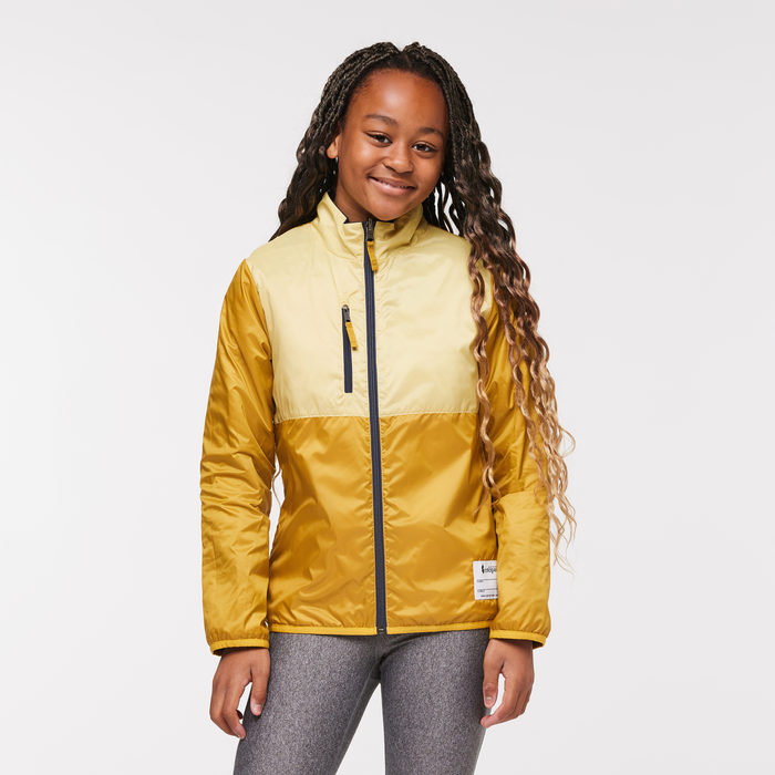 Kids' Capa Insulated Jacket, Maritime/Wheat, Model Adelina