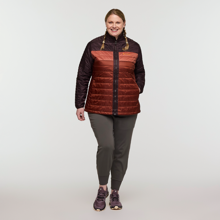 Capa Insulated Jacket - Women's, Coffee/Rusty, Model Nicole