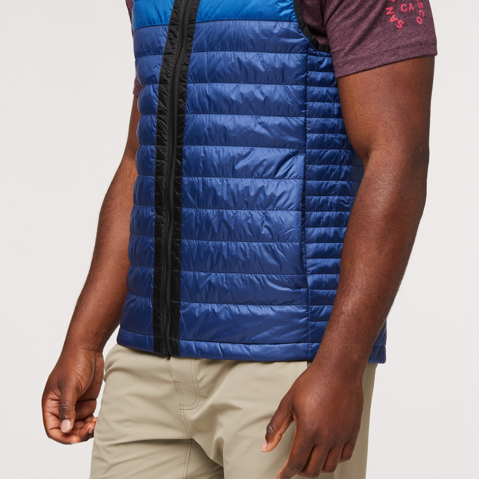 Capa Insulated Vest - Men's, Black/Maritime, Model Jeremy