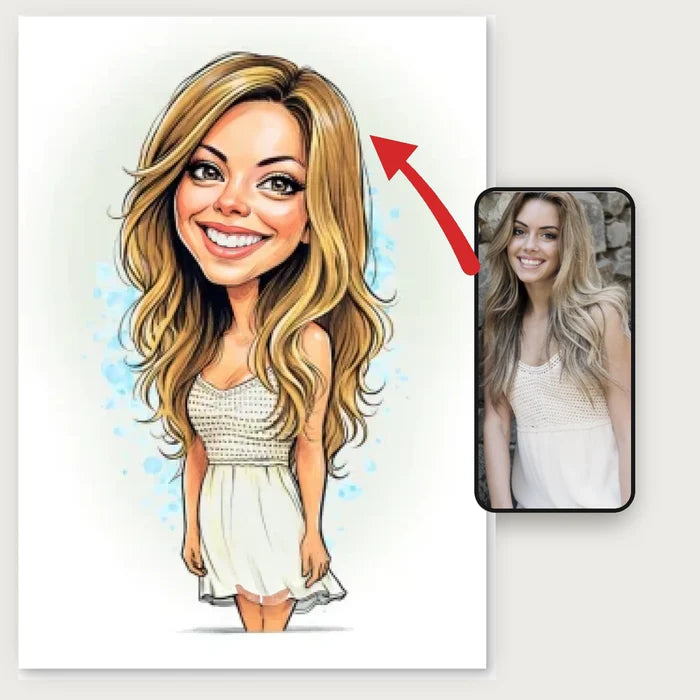 Caricature Portrait - Personalized Poster