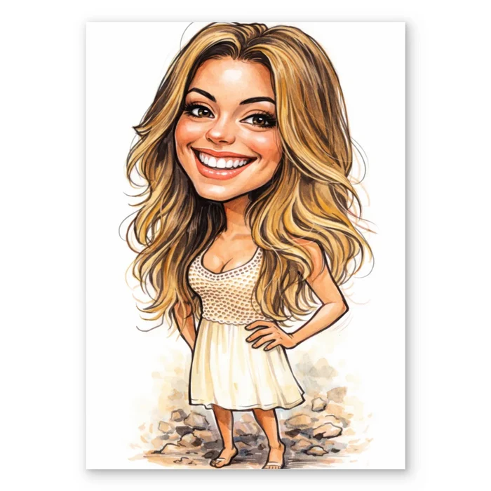 Caricature Portrait - Personalized Poster