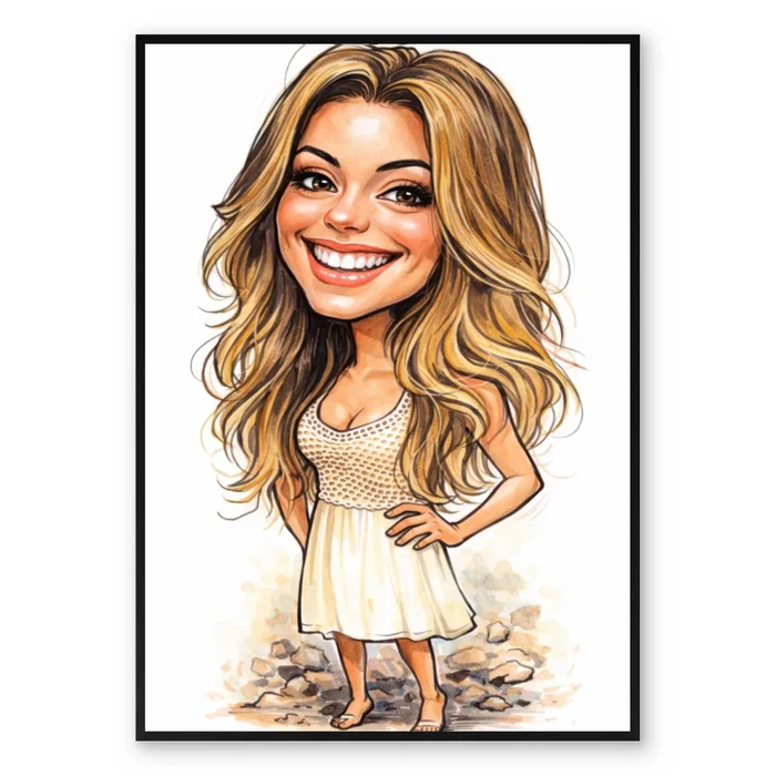 Caricature Portrait - Personalized Poster