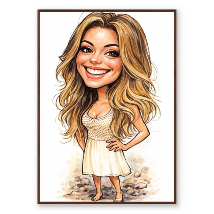 Caricature Portrait - Personalized Poster