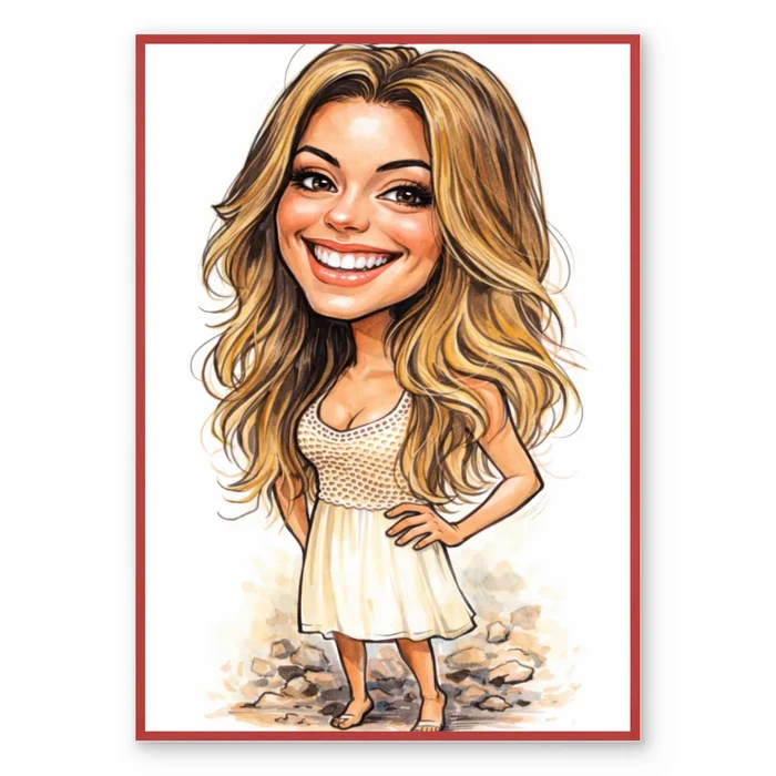 Caricature Portrait - Personalized Poster