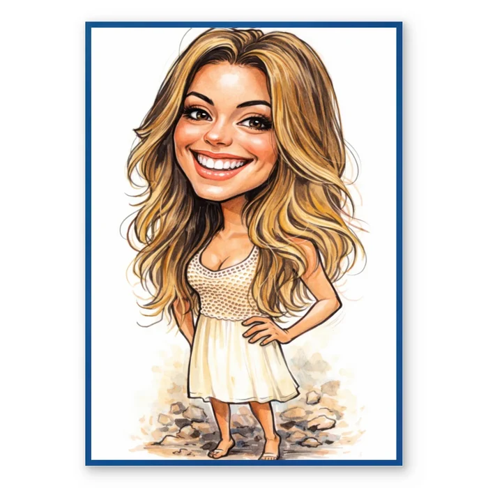 Caricature Portrait - Personalized Poster