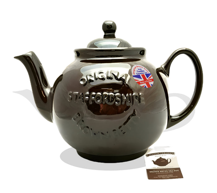 Cauldon Ceramics Brown Betty 8 Cup Teapot with Logo product image