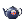 Cauldon Ceramics Brown Betty Teapot - 10 Cup in Cobalt Blue with Helping Hand product image