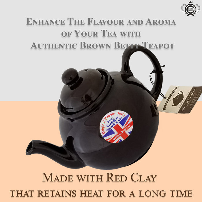 Cauldon Ceramics Brown Betty Teapot, 2-Cup
