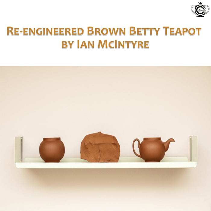 Cauldon Ceramics Re-Engineered Ian McIntyre Brown Betty 4 Cup Teapot without Infuser