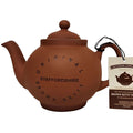 Cauldon Ceramics Traditional Handmade 2 Cup Terracotta Teapot with Logo | Made with Staffordshire Red Clay product image
