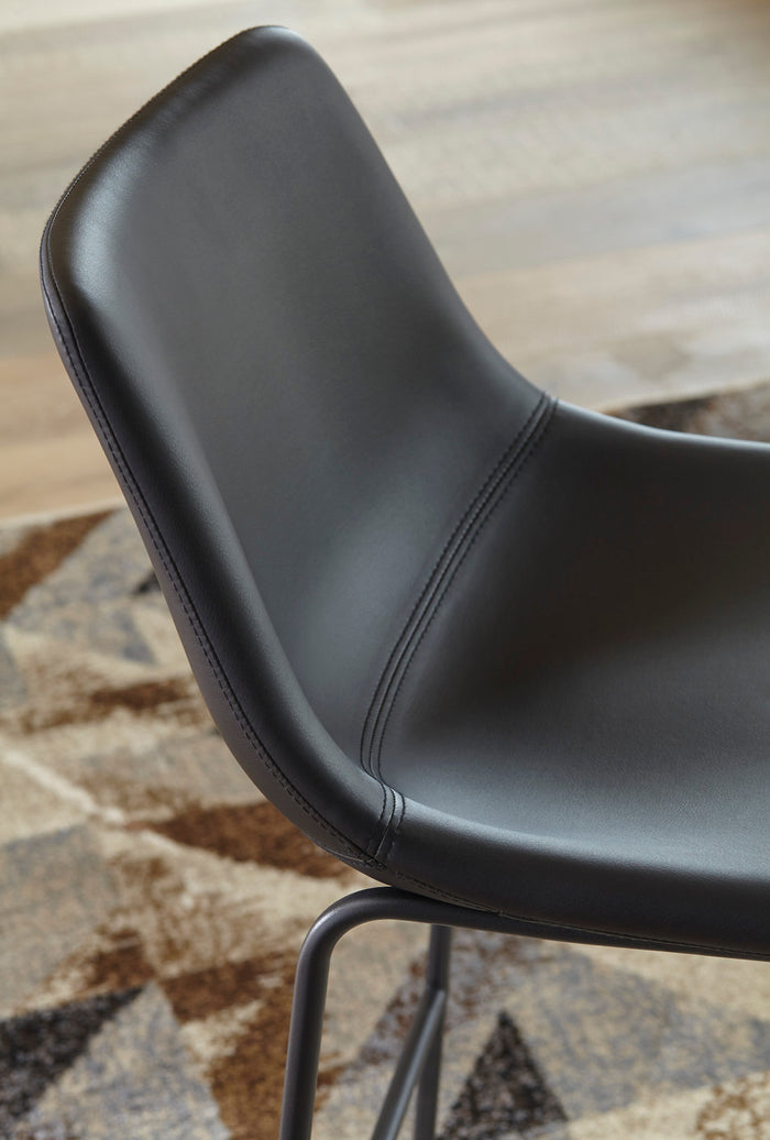 CAZIO Black 19" Wide Barstool