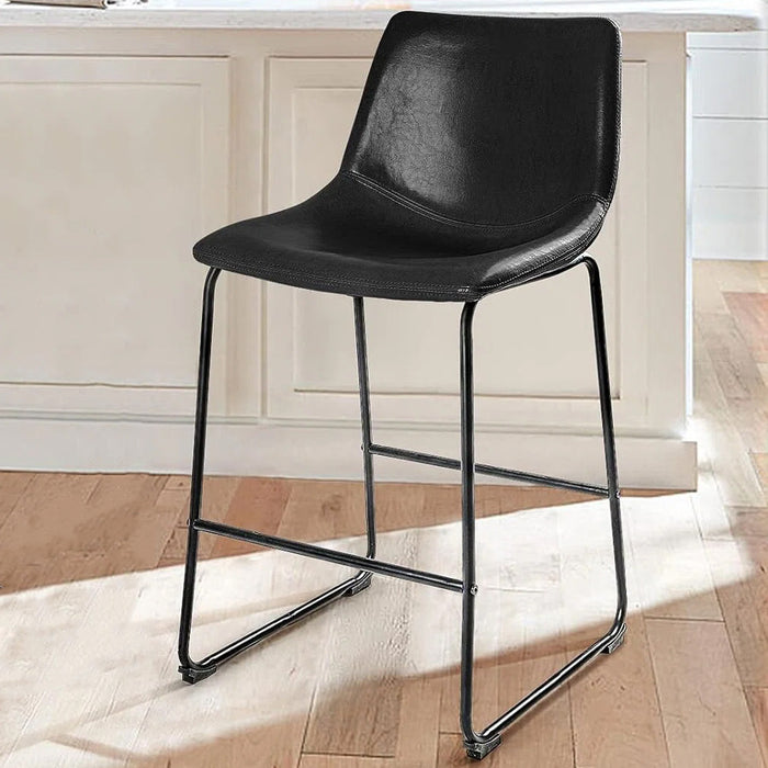 CAZIO Black 19" Wide Counter Stool