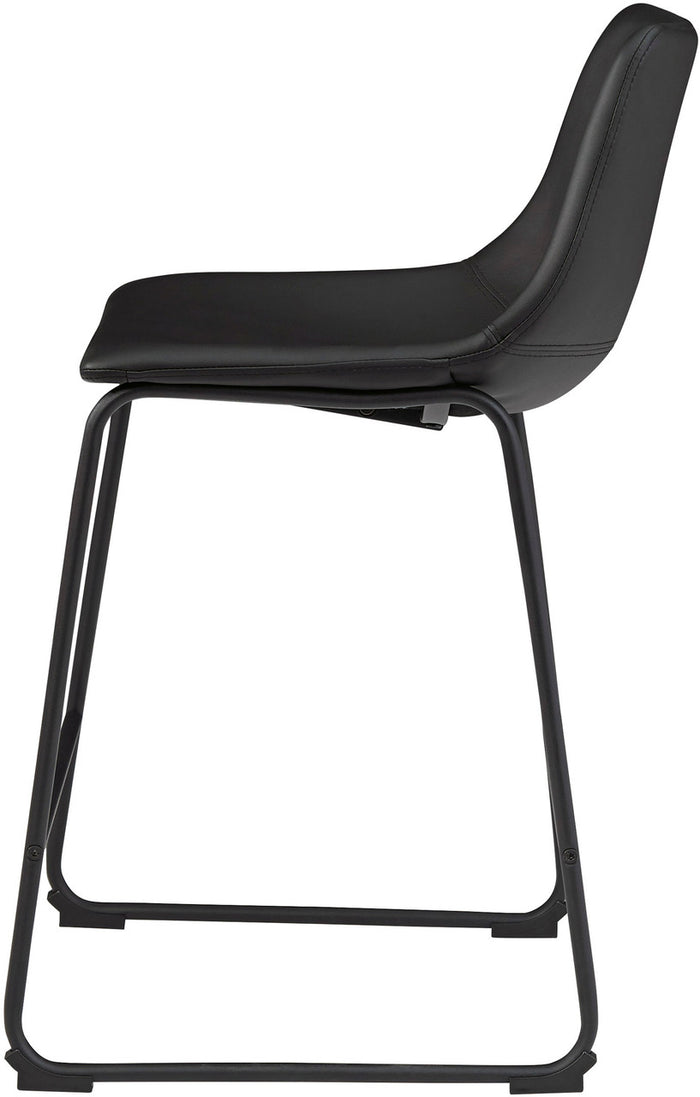 CAZIO Black 19" Wide Counter Stool