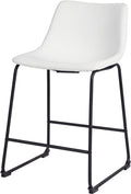 CAZIO White 19" Wide Counter Stool