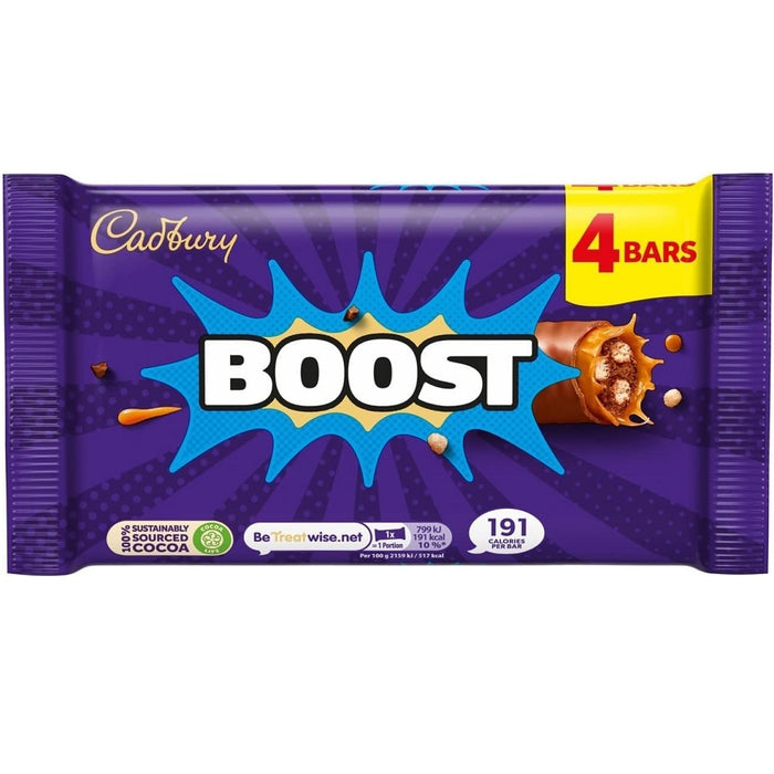 Cadbury Boost Chocolate Bar 4pk 126g product image