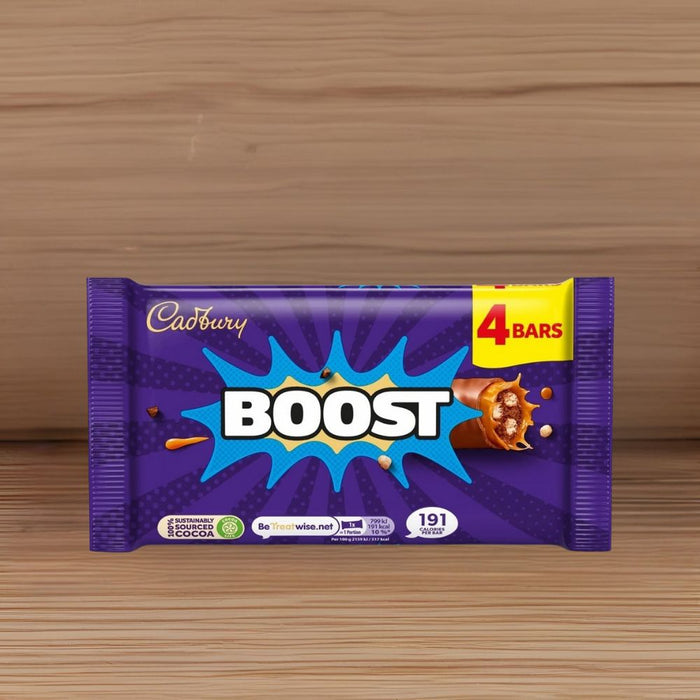 C'bury Boost Chocolate Bar 4pk 126g