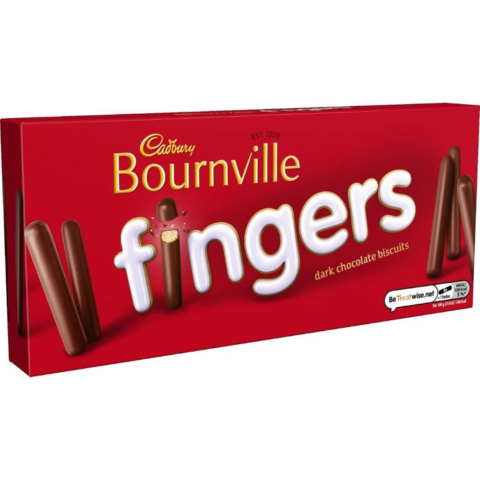C'bury Bournville Fingers Dark Chocolate Biscuits 114g