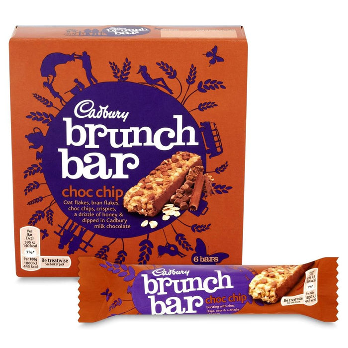 C'bury Brunch Bar Choc Chip Chocolate 140g