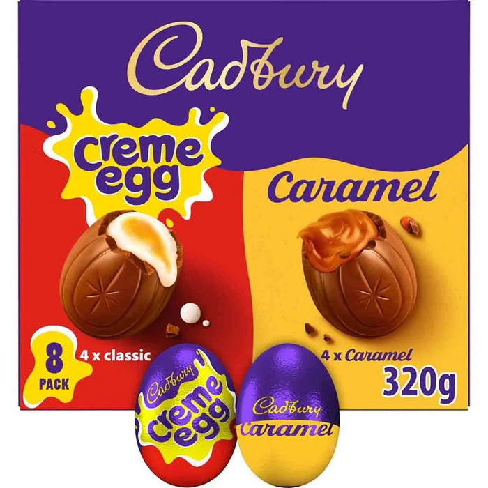 Cadbury Creme Egg & Caramel Egg Mixed 8 Pack 320g product image