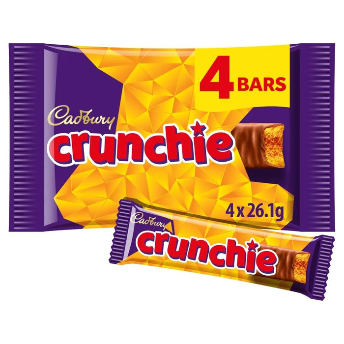 C'bury Crunchie Chocolate Bar 4pk