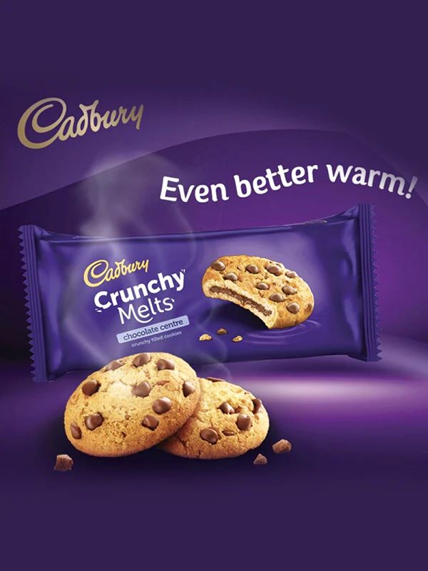 C'bury Crunchy Melts - Chocolate Centre - 156G