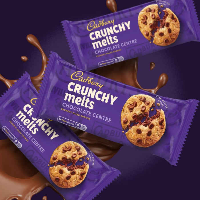C'bury Crunchy Melts - Chocolate Centre - 156G