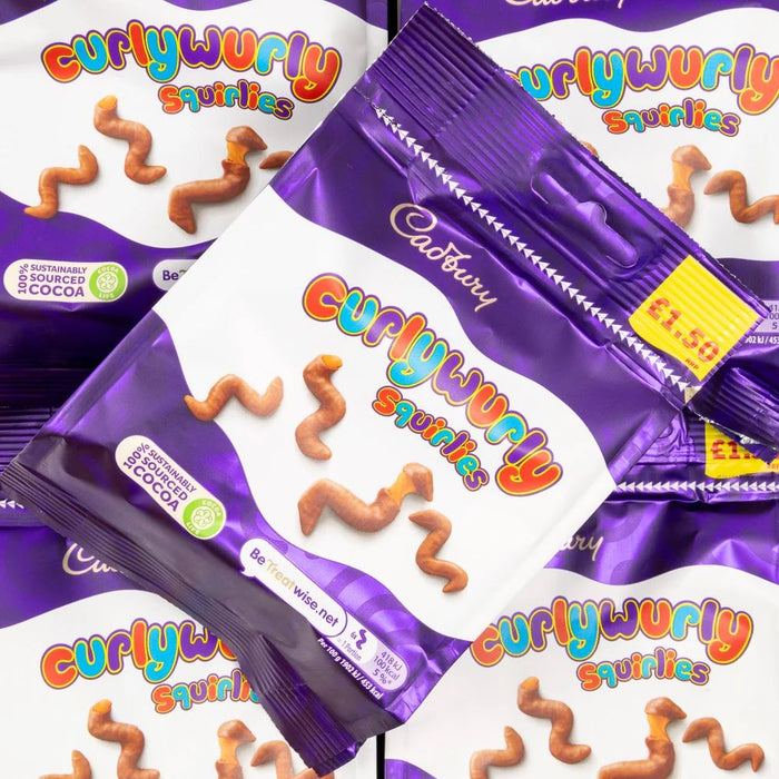 C'bury Curly Wurly Squirlies Chocolate Bag 110g
