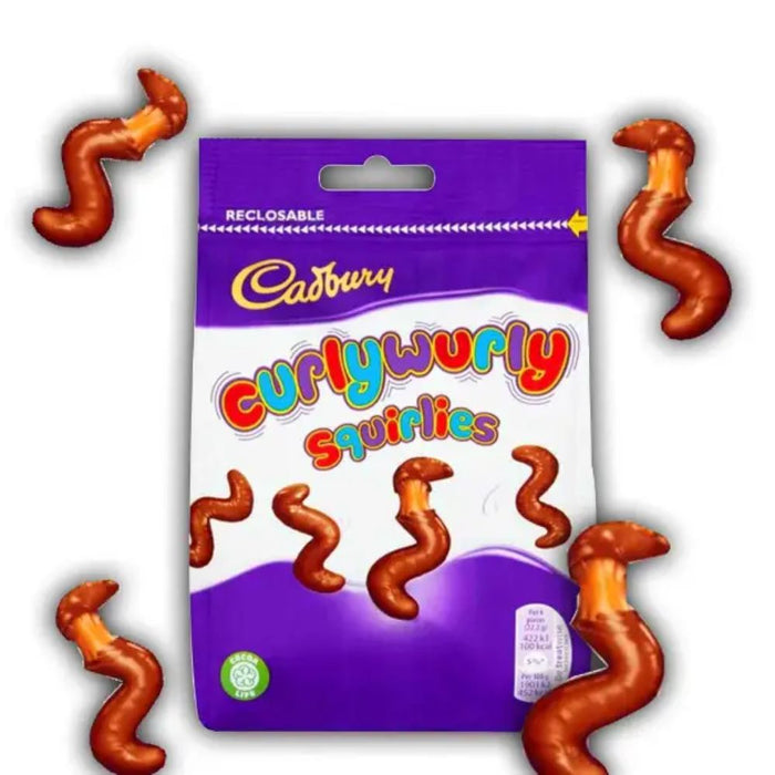 C'bury Curly Wurly Squirlies Chocolate Bag 110g